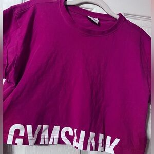 Gymshark hot pink crop top